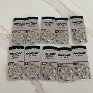 Rayovac Hearing Aide Batteries box of 60 total batteries… Size 312